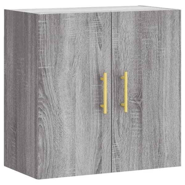 vidaXL Veggskap grå sonoma 60x31x60 cm konstruert tre