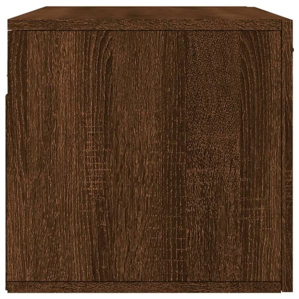 vidaXL Seinäkaappi ruskea tammi 80x36,5x35 cm tekninen puu