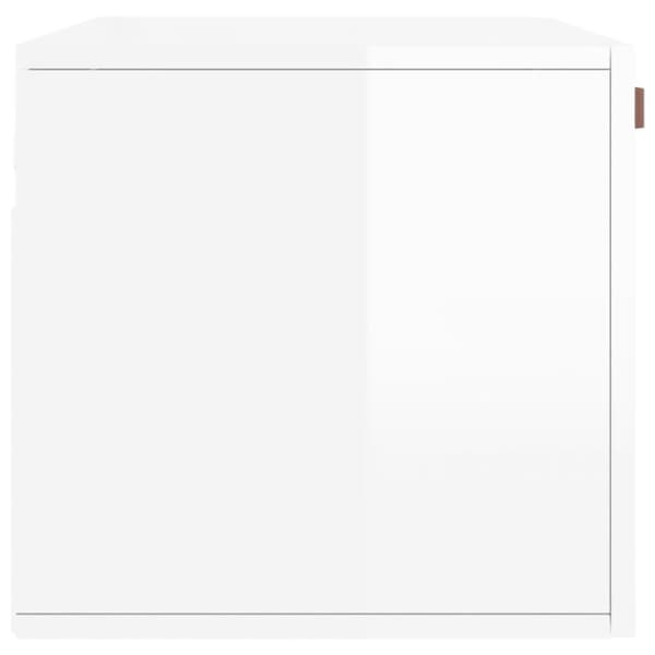 vidaXL Väggskåp vit högglans 80x 36,5x35 cm konstruerat trä