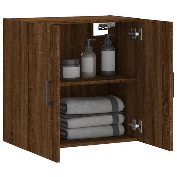 vidaXL Veggskap brun eik 60x31x60 cm konstruert tre