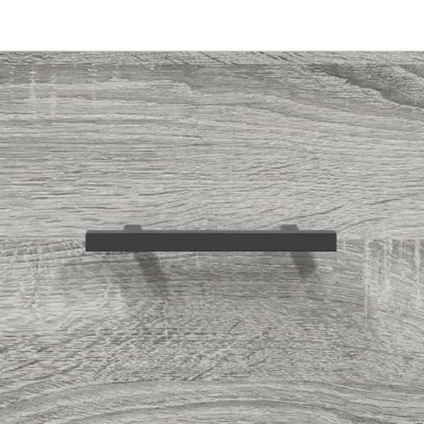 vidaXL Seinäkaappi harmaa Sonoma 80x36,5x35 cm tekninen puu