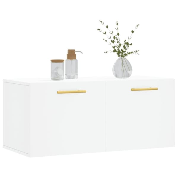 vidaXL Väggskåp vit 80x36,5x35 cm konstruerat trä