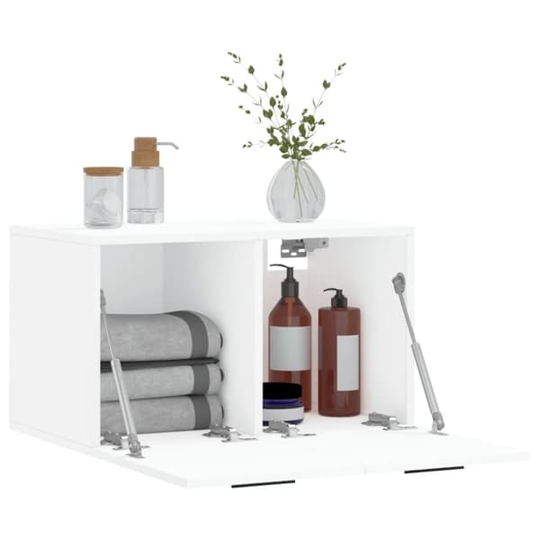 vidaXL vægskab 60x36,5x35 cm konstrueret træ hvid