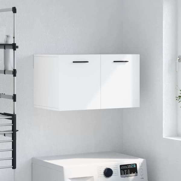 vidaXL vægskab 60x36,5x35 cm konstrueret træ hvid