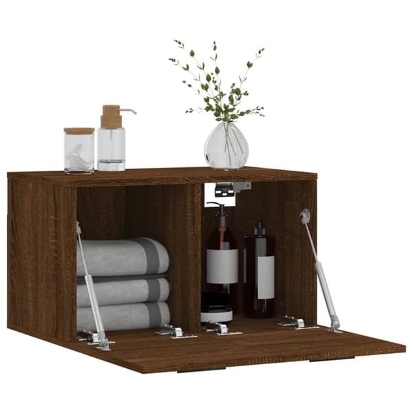 vidaXL vægskab 60x36,5x35 cm konstrueret træ brun egetræsfarve