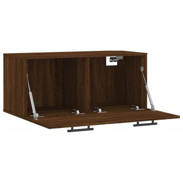 vidaXL Veggskap brun eik 80x36,5x35 cm konstruert tre