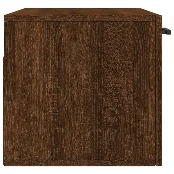 vidaXL Veggskap brun eik 80x36,5x35 cm konstruert tre