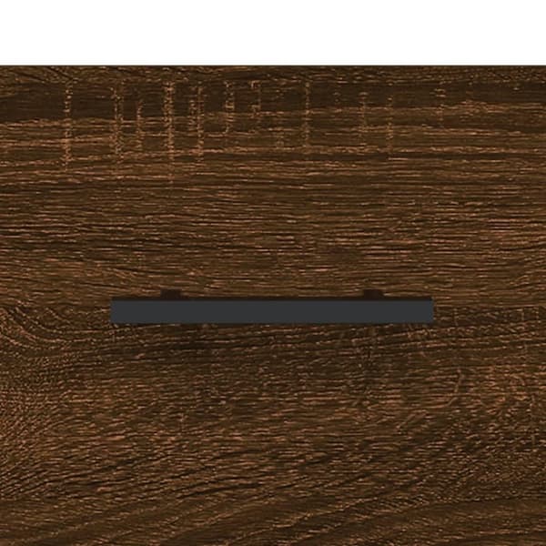 vidaXL Veggskap brun eik 80x36,5x35 cm konstruert tre