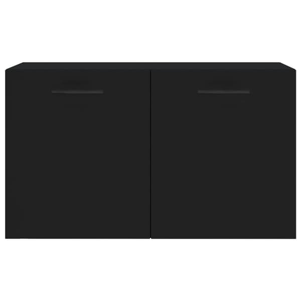 vidaXL vægskab 60x36,5x35 cm konstrueret træ sort