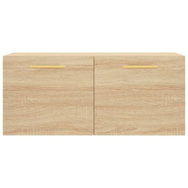 vidaXL vægskab 80x36,5x35 cm konstrueret træ sonoma-eg