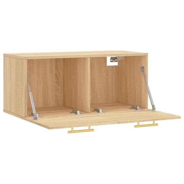 vidaXL vægskab 80x36,5x35 cm konstrueret træ sonoma-eg