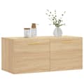 Miniatyrbillede 2 af 11: vidaXL vægskab 80x36,5x35 cm konstrueret træ sonoma-eg