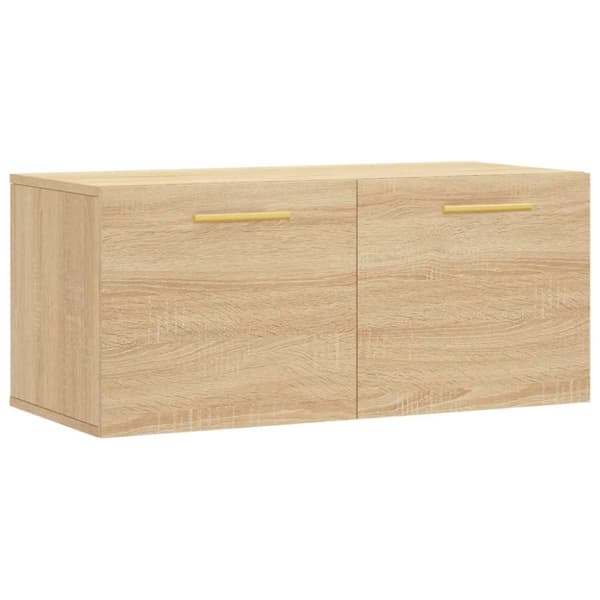 vidaXL vægskab 80x36,5x35 cm konstrueret træ sonoma-eg