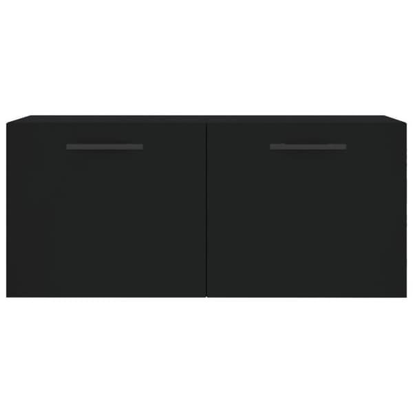 vidaXL Veggskap svart 80x36,5x35 cm konstruert tre