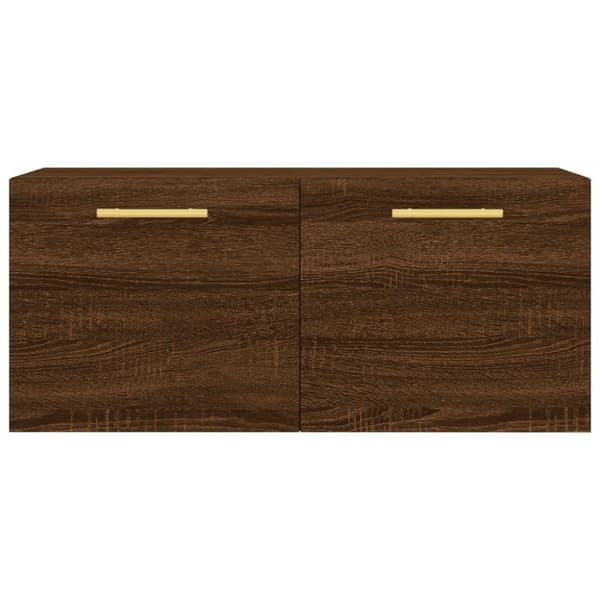 vidaXL vægskab 80x36,5x35 cm konstrueret træ brun egetræsfarve
