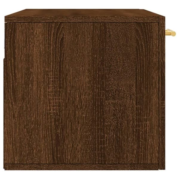 vidaXL vægskab 80x36,5x35 cm konstrueret træ brun egetræsfarve
