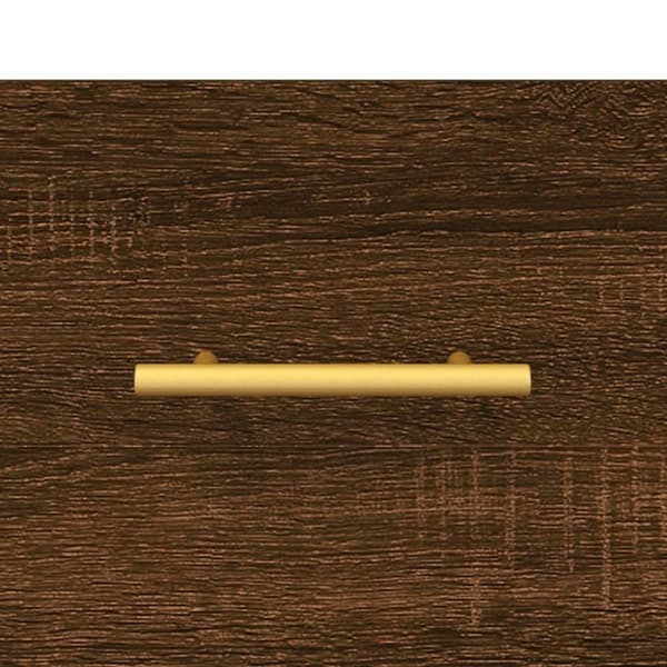 vidaXL Veggskap brun eik 80x36,5x35 cm konstruert tre