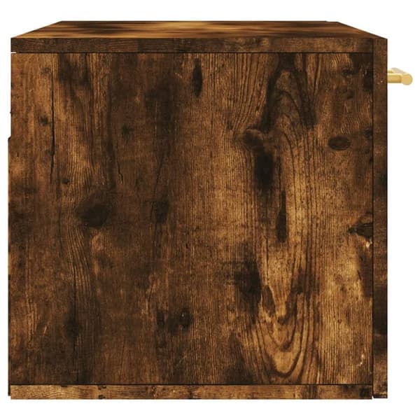 vidaXL vægskab 80x36,5x35 cm konstrueret træ røget egetræsfarve