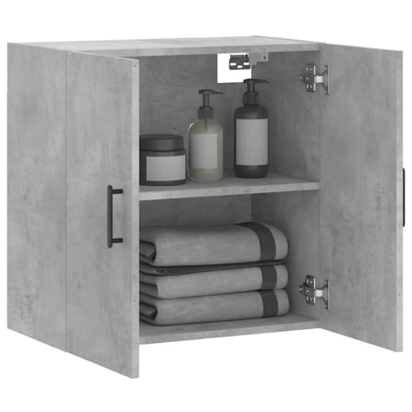 vidaXL vægskab 60x31x60 cm konstrueret træ betongrå