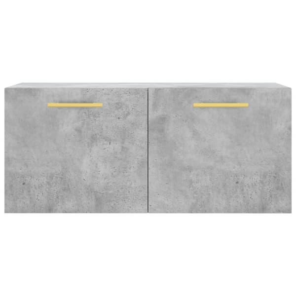 vidaXL vægskab 80x36,5x35 cm konstrueret træ betongrå