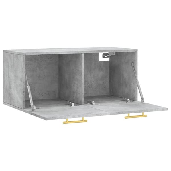 vidaXL vægskab 80x36,5x35 cm konstrueret træ betongrå