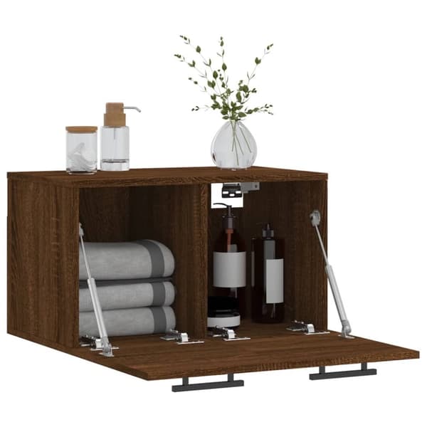vidaXL vægskab 60x36,5x35 cm konstrueret træ brun egetræsfarve