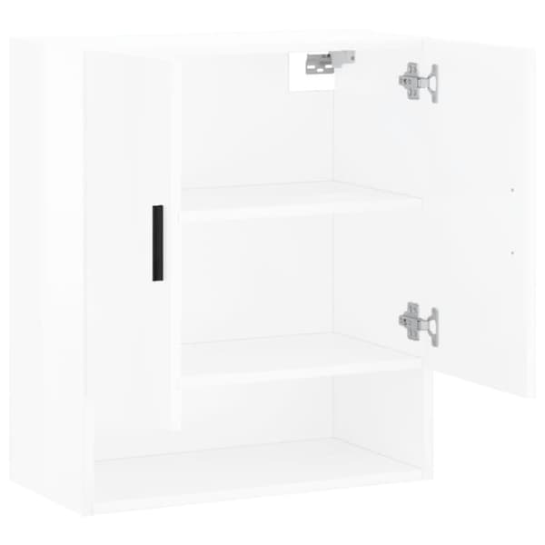 vidaXL vægskab 60x31x70 cm konstrueret træ hvid højglans