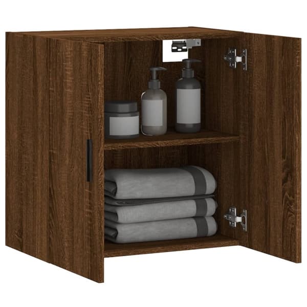 vidaXL Veggskap brun eik 60x31x60 cm konstruert tre