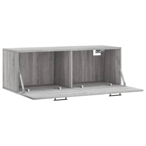 vidaXL vægskab 100x36,5x35 cm konstrueret træ grå sonoma-eg