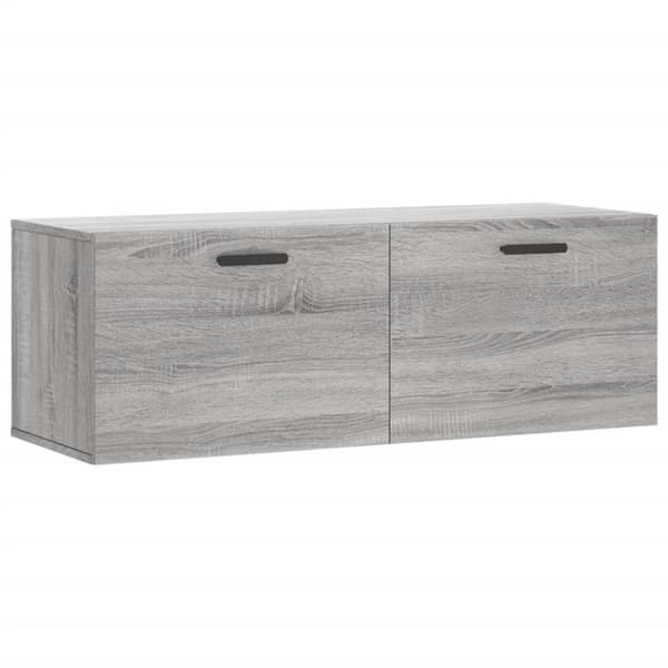 vidaXL vægskab 100x36,5x35 cm konstrueret træ grå sonoma-eg