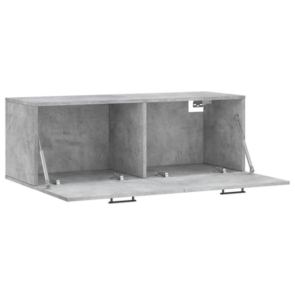 vidaXL Väggskåp betonggrå 100x36,5x35 cm konstruerat trä