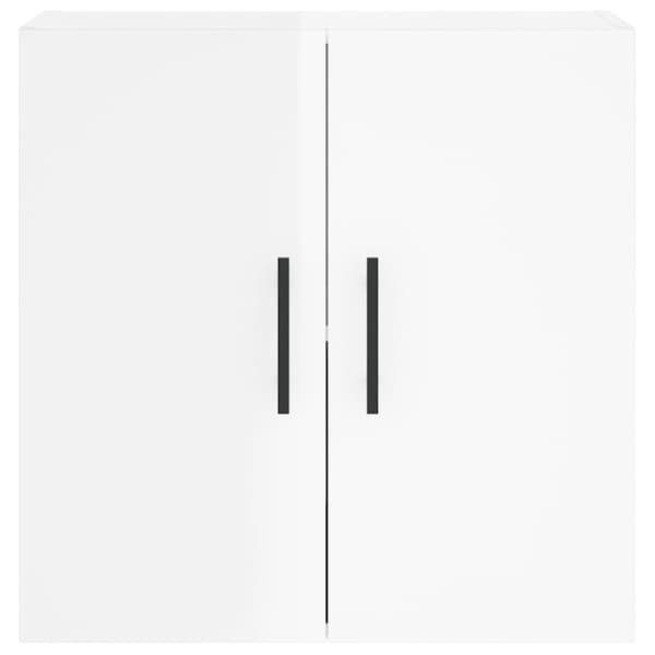 vidaXL Veggskap høyglans hvit 60x31x60 cm konstruert tre