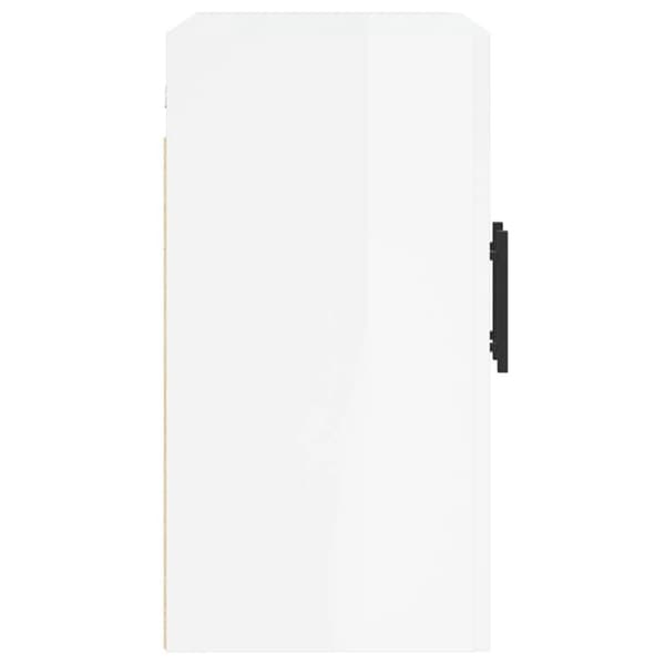vidaXL vægskab 60x31x60 cm konstrueret træ hvid højglans