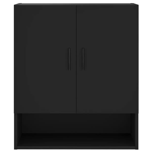 vidaXL vægskab 60x31x70 cm konstrueret træ sort