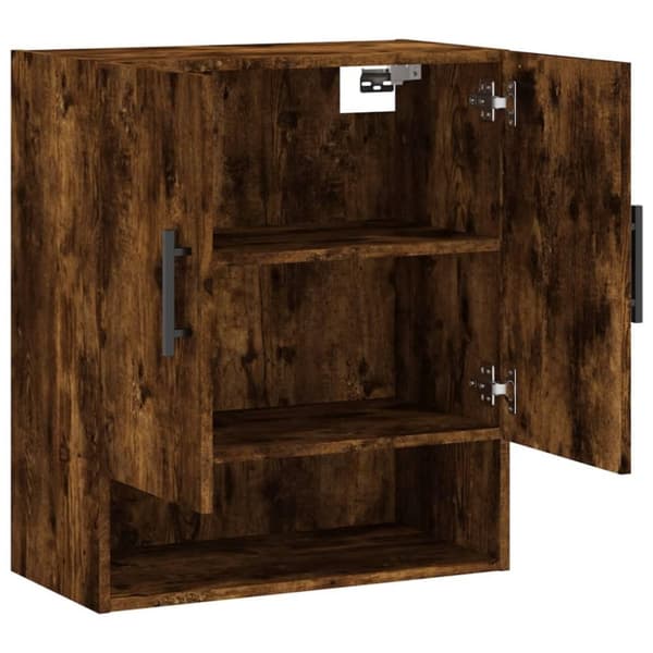 vidaXL vægskab 60x31x70 cm konstrueret træ røget egetræsfarve