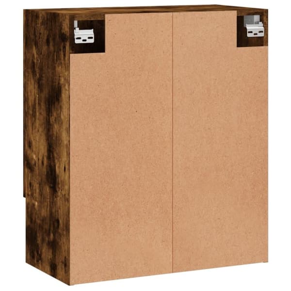 vidaXL vægskab 60x31x70 cm konstrueret træ røget egetræsfarve