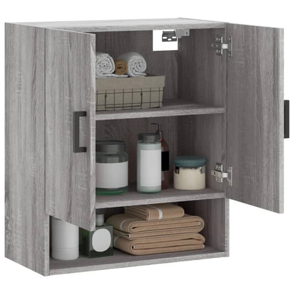 vidaXL vægskab 60x31x70 cm konstrueret træ grå sonoma-eg