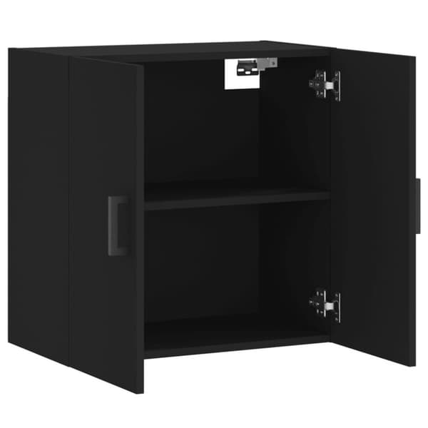 vidaXL Veggskap svart 60x31x60 cm konstruert tre