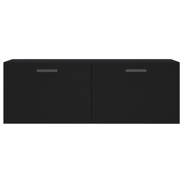 vidaXL vægskab 100x36,5x35 cm konstrueret træ sort