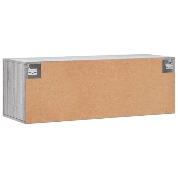 vidaXL Veggskap grå sonoma 100x36,5x35 cm konstruert tre