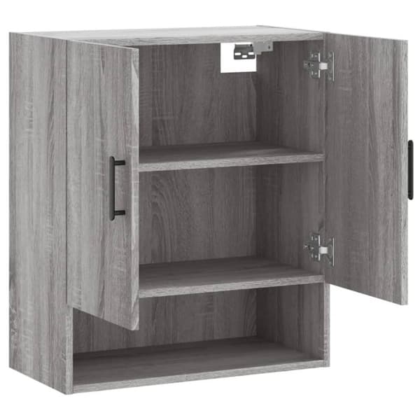 vidaXL vægskab 60x31x70 cm konstrueret træ grå sonoma-eg