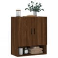 Miniatyrbillede 2 af 11: vidaXL vægskab 60x31x70 cm konstrueret træ brun egetræsfarve