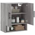 Miniatyrbilde 3 av 11: vidaXL Veggskap grå sonoma 60x31x70 cm konstruert tre