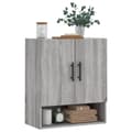 Miniatyrbilde 2 av 11: vidaXL Veggskap grå sonoma 60x31x70 cm konstruert tre