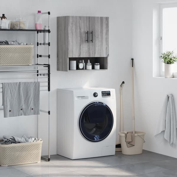 vidaXL vægskab 60x31x70 cm konstrueret træ grå sonoma-eg