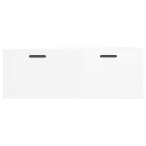 vidaXL vægskab 100x36,5x35 cm konstrueret træ hvid højglans