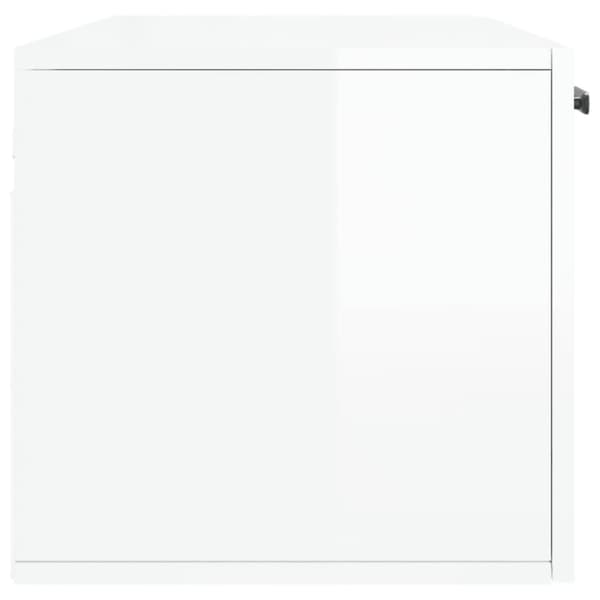 vidaXL vægskab 100x36,5x35 cm konstrueret træ hvid højglans