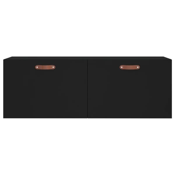vidaXL Veggskap svart 100x36,5x35 cm konstruert tre
