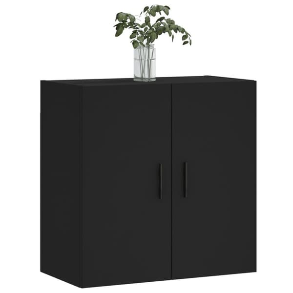 vidaXL vægskab 60x31x60 cm konstrueret træ sort