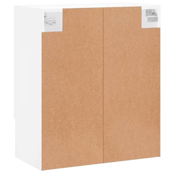 vidaXL vægskab 60x31x70 cm konstrueret træ hvid